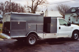 HPV-13EL - Custom colored truck mounted powervacs  available