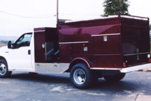 HPV-13EL - Custom colored truck mounted powervacs  available